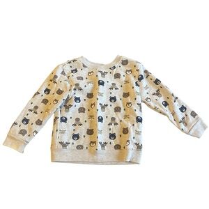 Garanimals Dinosaur and Bear 24 Month Fleece Lon Sleeve Sweater Tops Lot of 2
